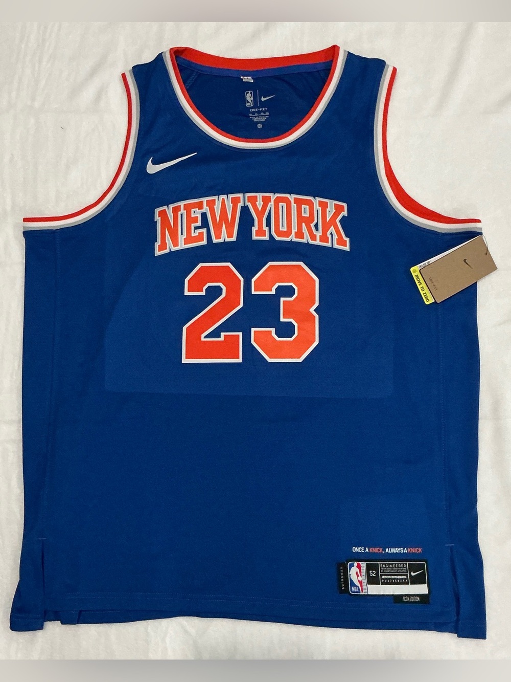 NWT Nike New York Knicks Mitchell Robinson Swingman Icon Edition Mens 52 - Picture 2 of 12